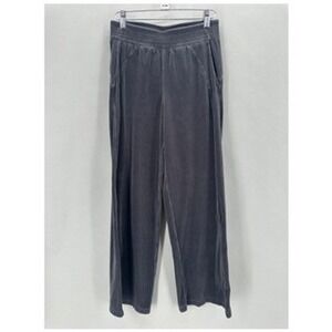 Lululemon Scuba Mid Rise Wide Leg Velvet Corduroy Pants Womens 4 Athleisure Cozy